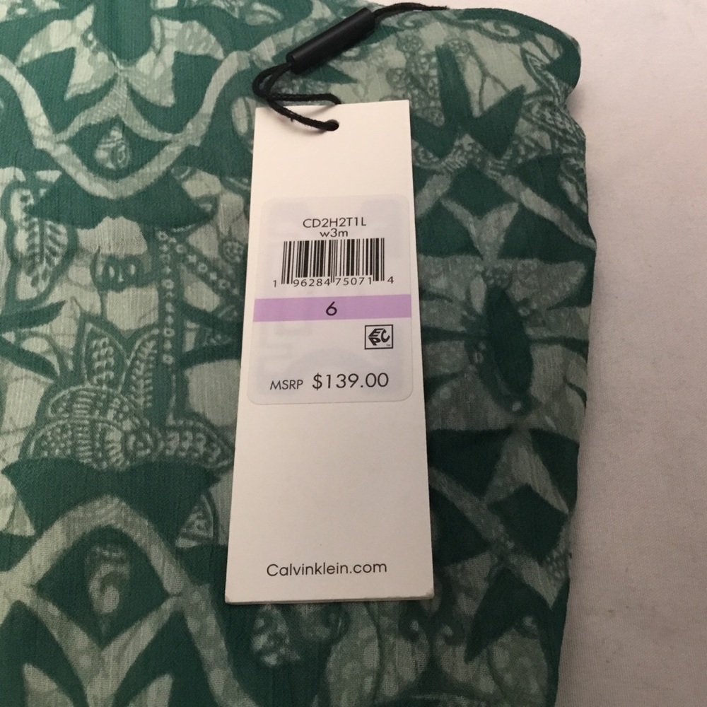 Calvin Klein Green Floral dress - Picture 7 of 15